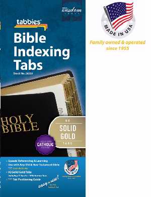 Bible Tab: Standard O&N Testament w/Catholic Books Solid Gold - Tabbies